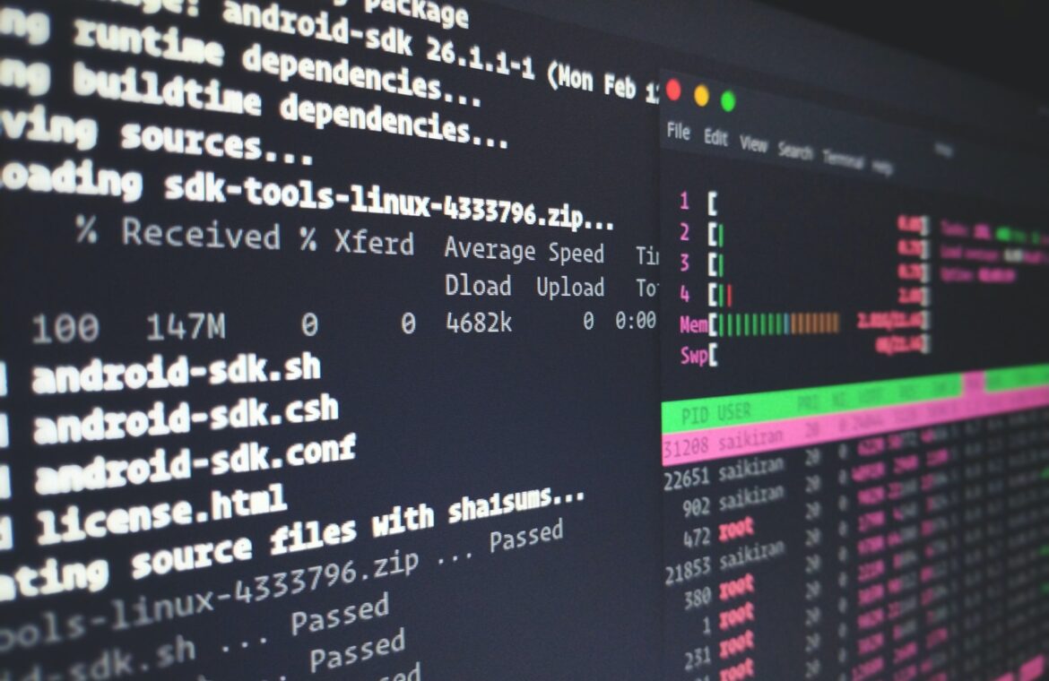 Linux terminal windows by Sai Kiran Anagani on Unsplash